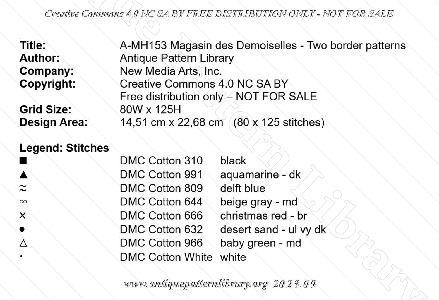 A-MH153 Two border patterns