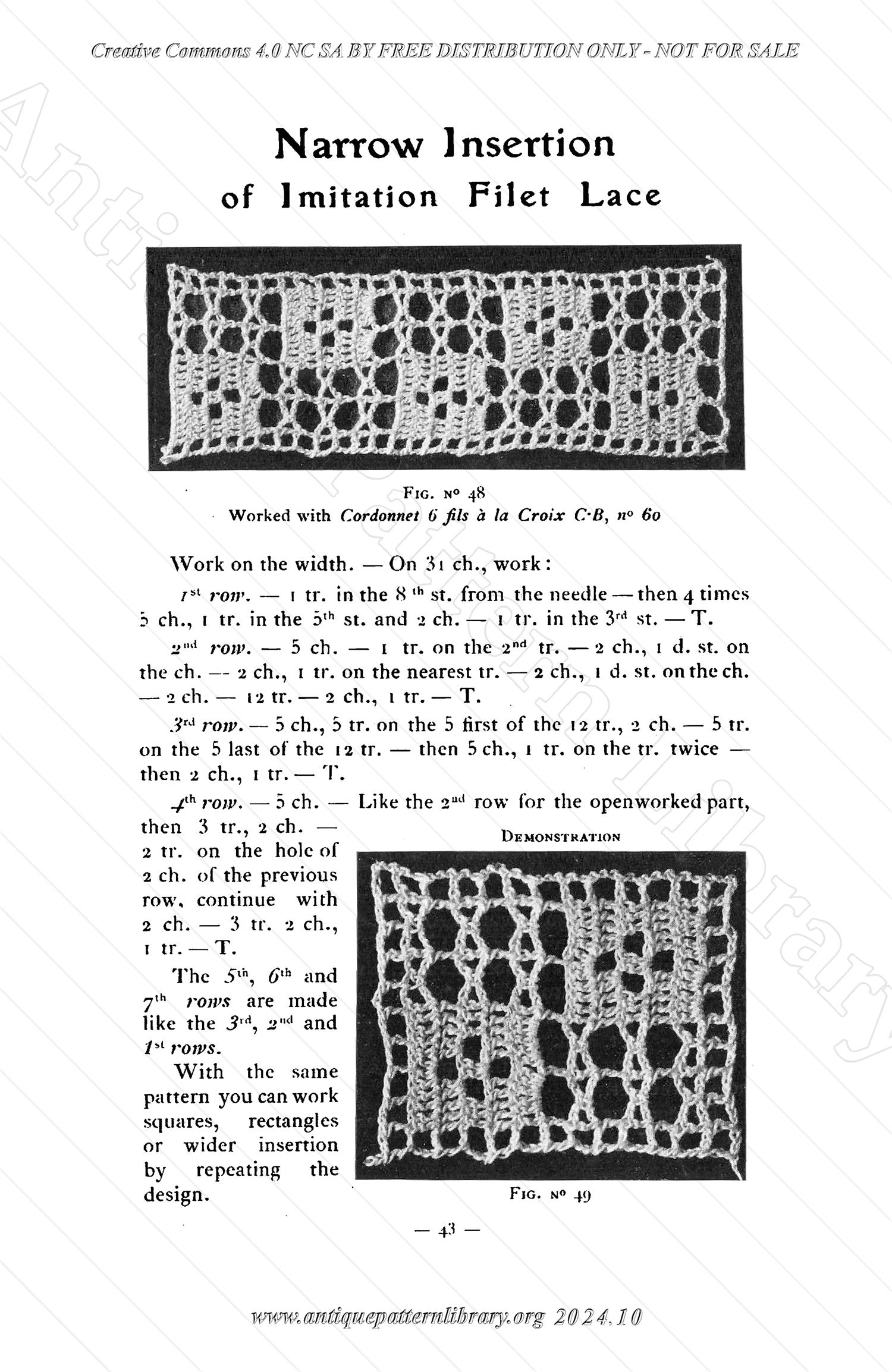 B-JA002 How to Make Crochet Lace, 2nd Album, Collection C.B.