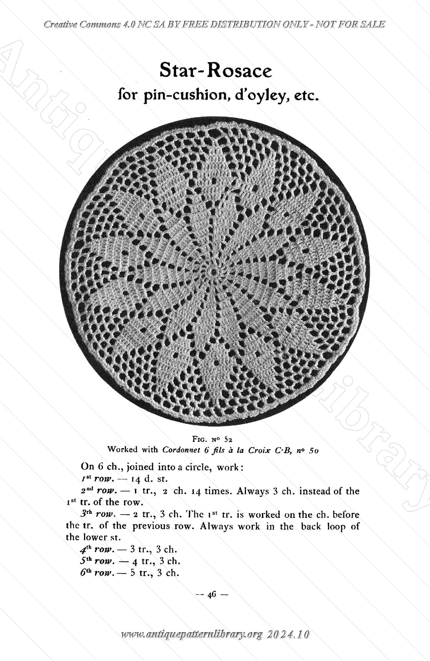 B-JA002 How to Make Crochet Lace, 2nd Album, Collection C.B.