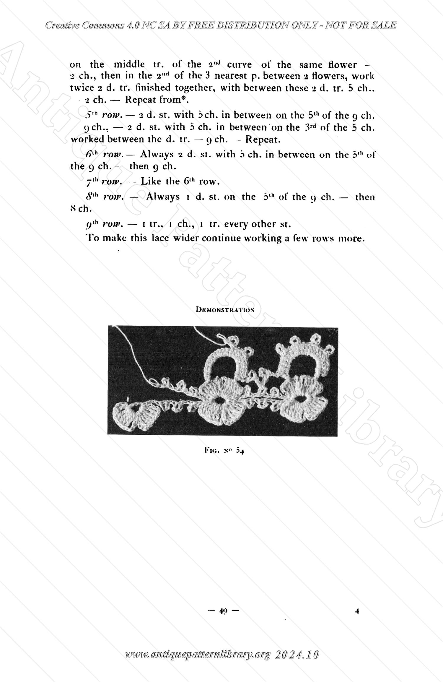 B-JA002 How to Make Crochet Lace, 2nd Album, Collection C.B.