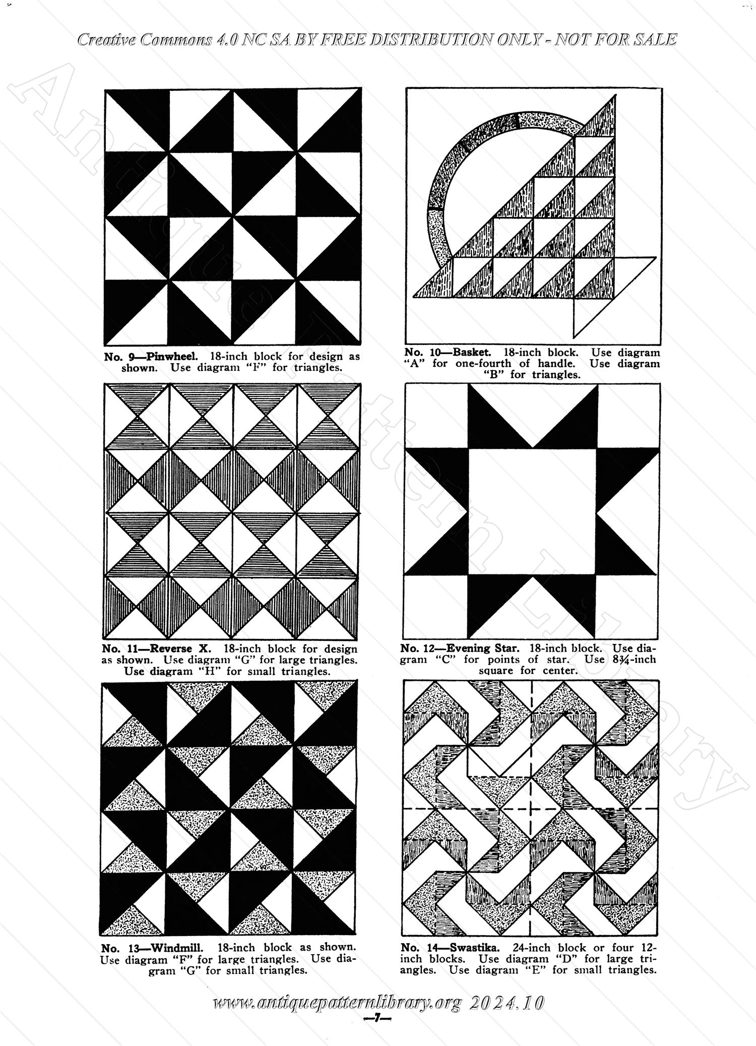 C-YS204 Grandmother Clark's Patchwork Quilt Designs