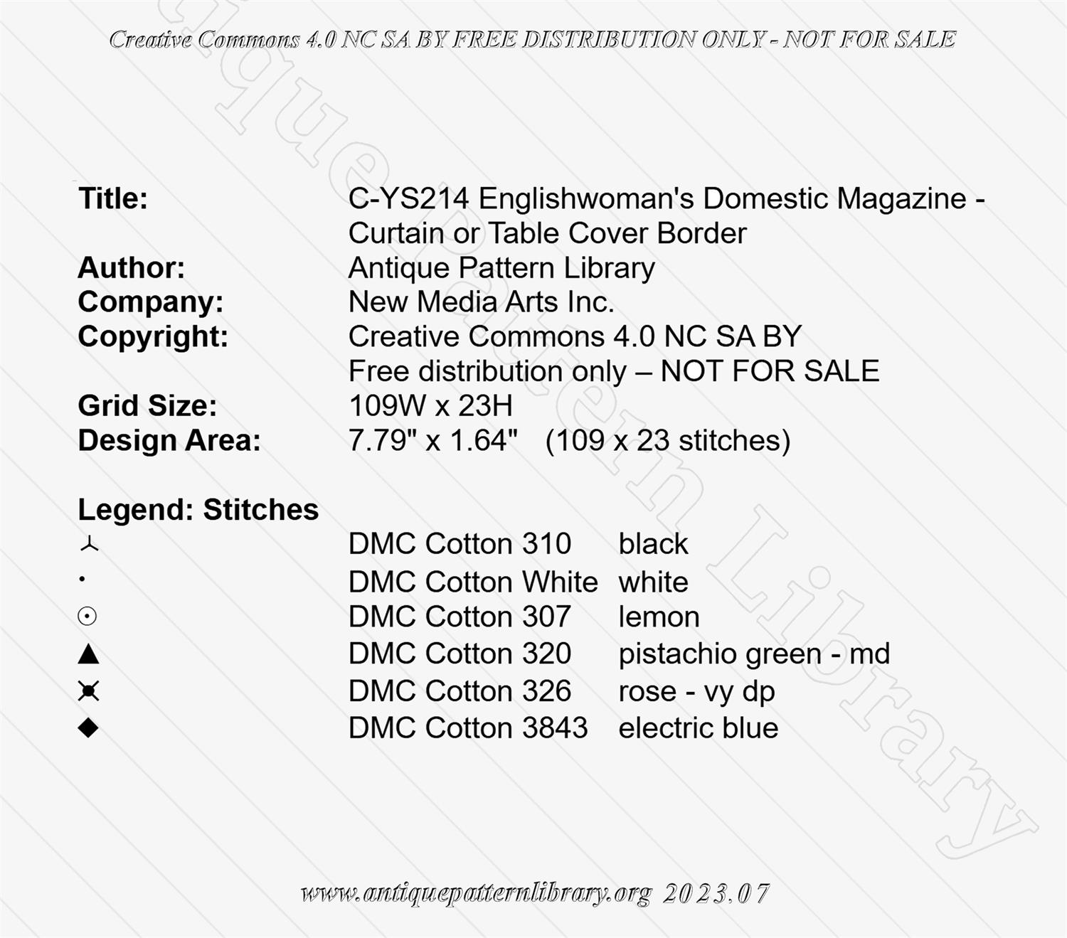 C-YS214 Curtain or Table-Cover Border