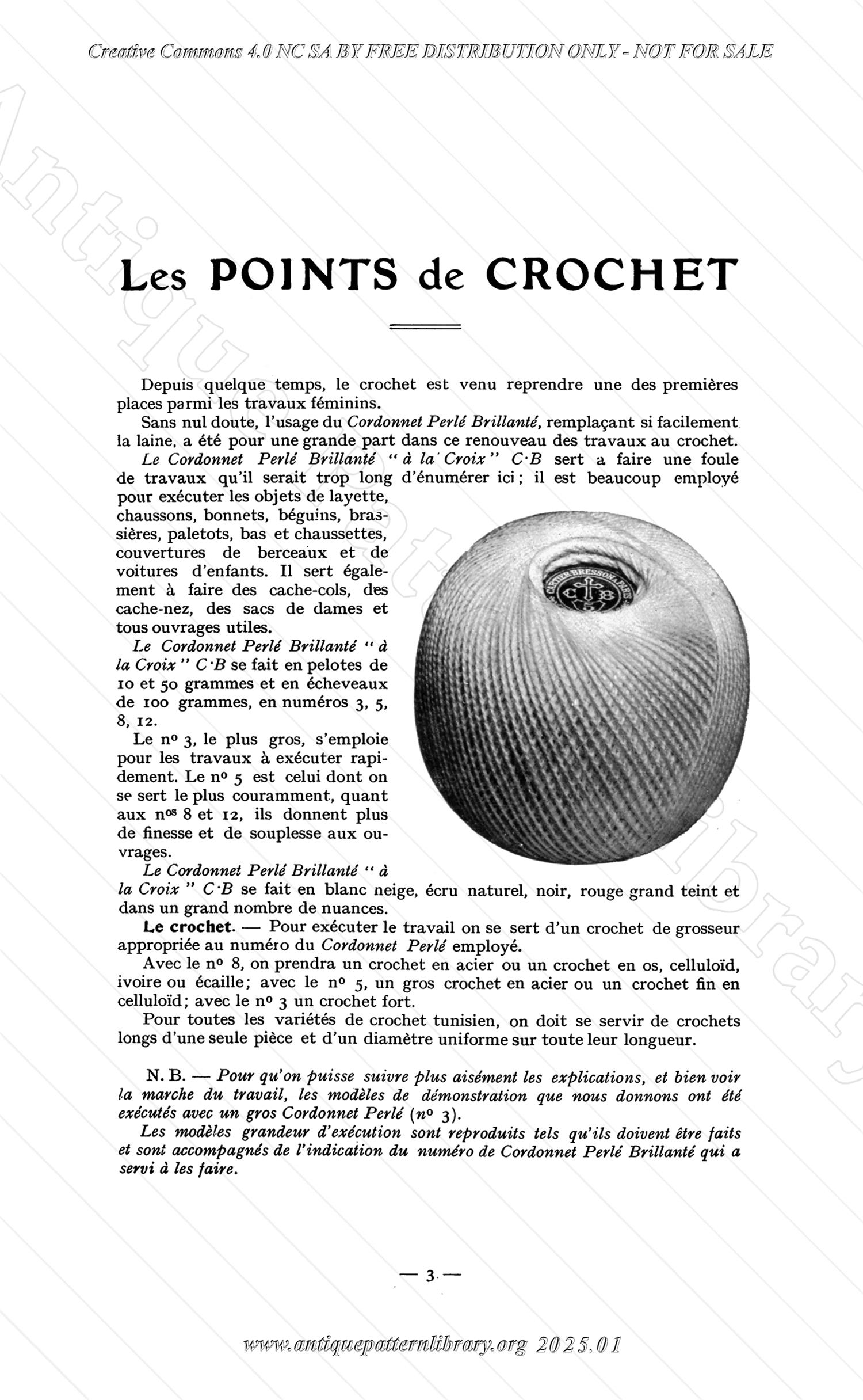 C-YS538 Les Points de Crochet