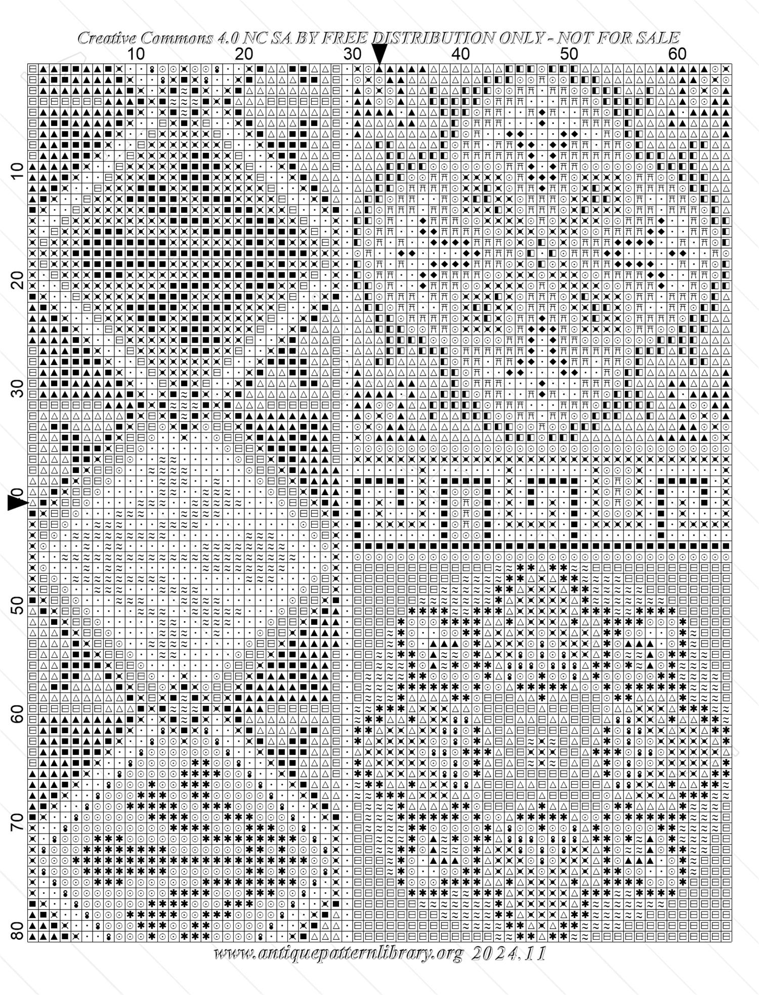 G-KB005 Berlin pattern No. 10 - Border and two squares