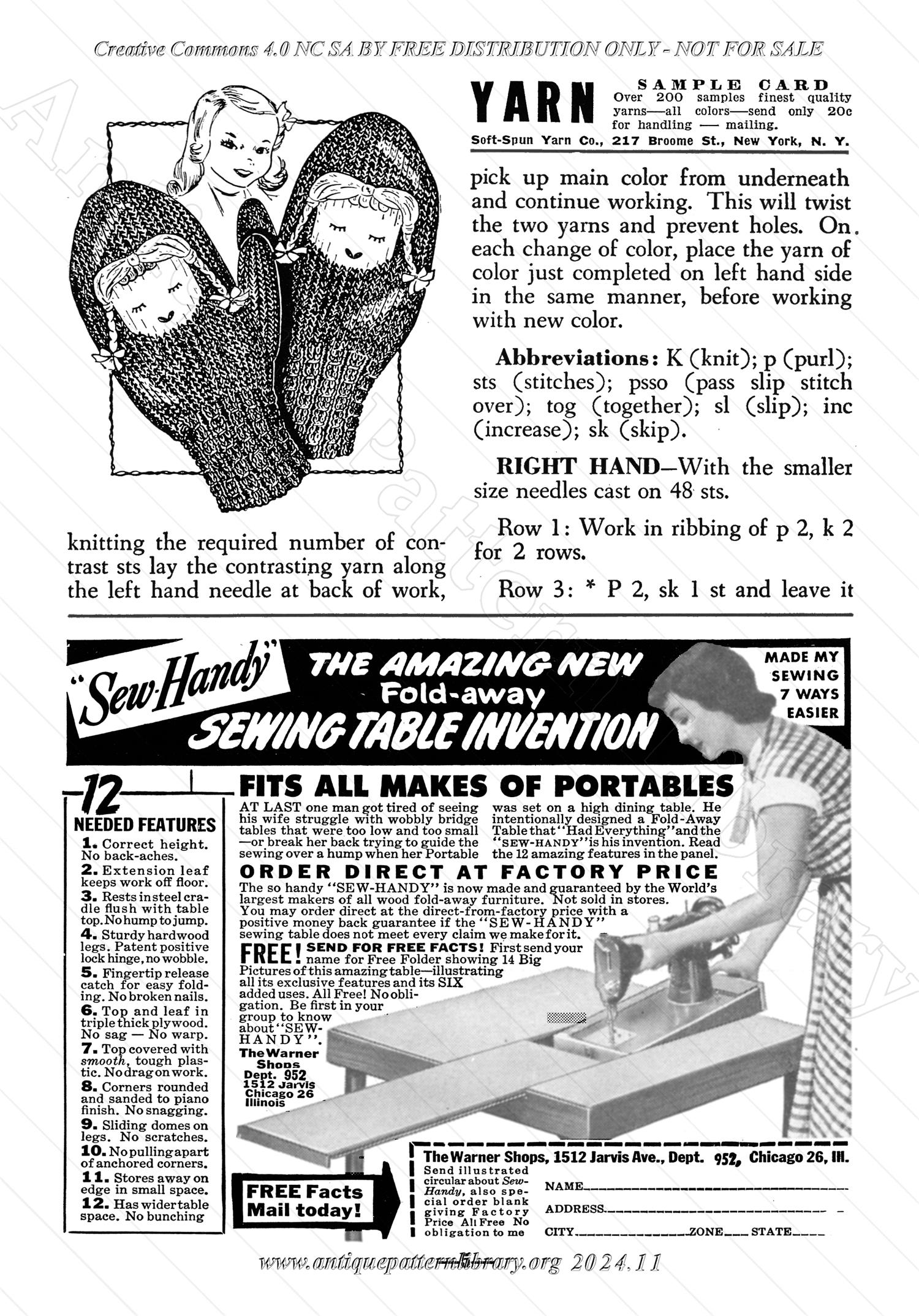 I-WB145 The Workbasket Volume 14 February 1949 No. 5