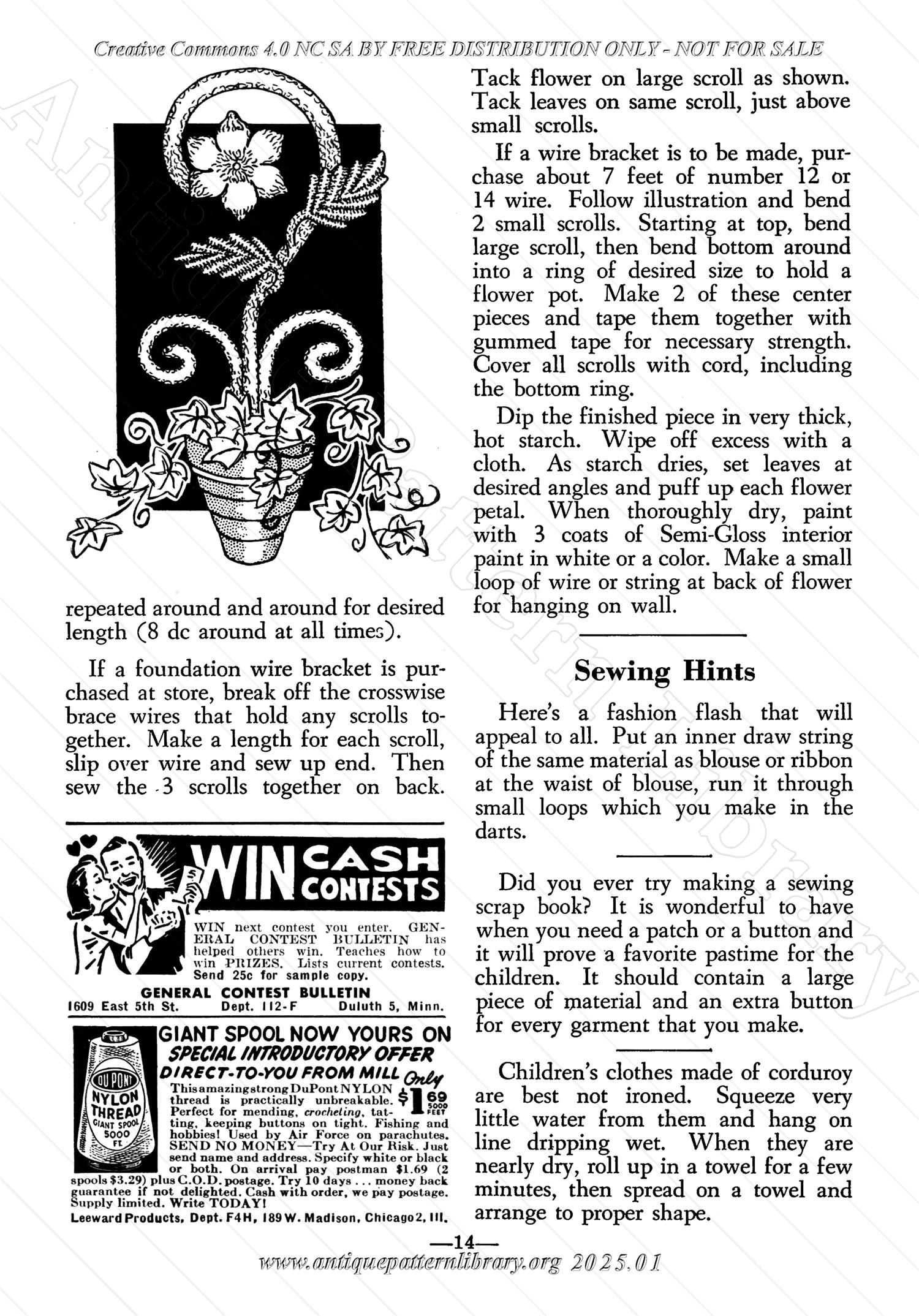 I-WB149 The Workbasket Volume 14 June 1949 No. 9