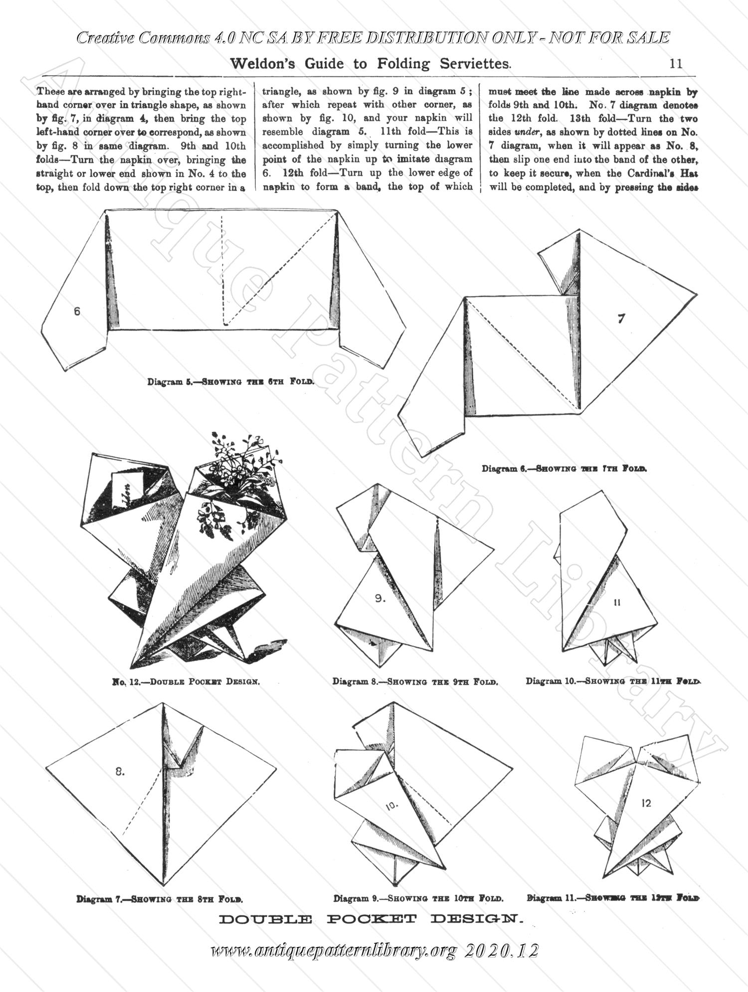 K-WK014 Weldon's Guide to Folding Serviettes