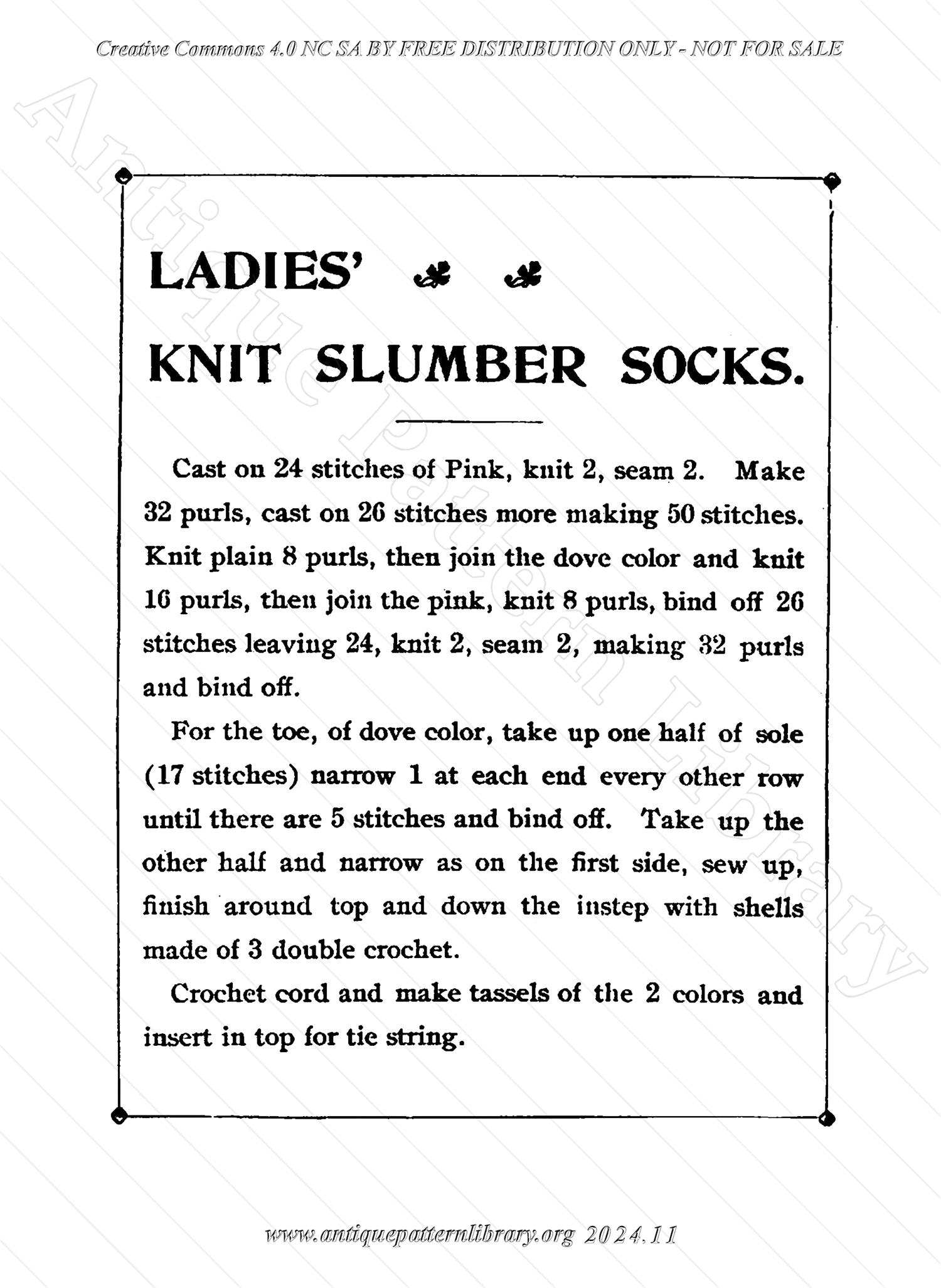 L-NK004 Ladies' Slumber Socks