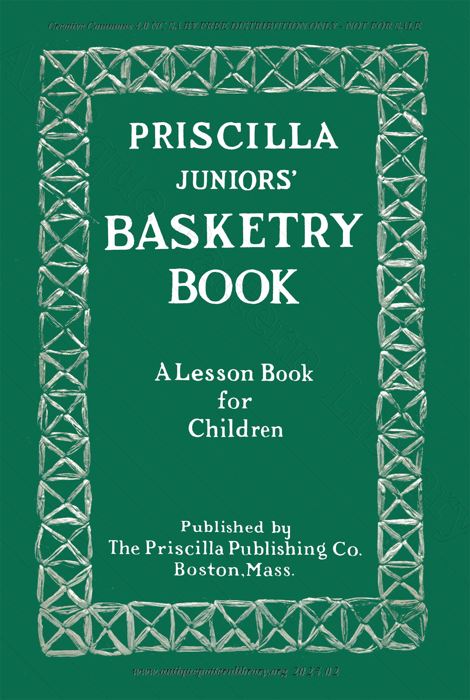 N-LP004 Priscilla Juniors' Basketry Book