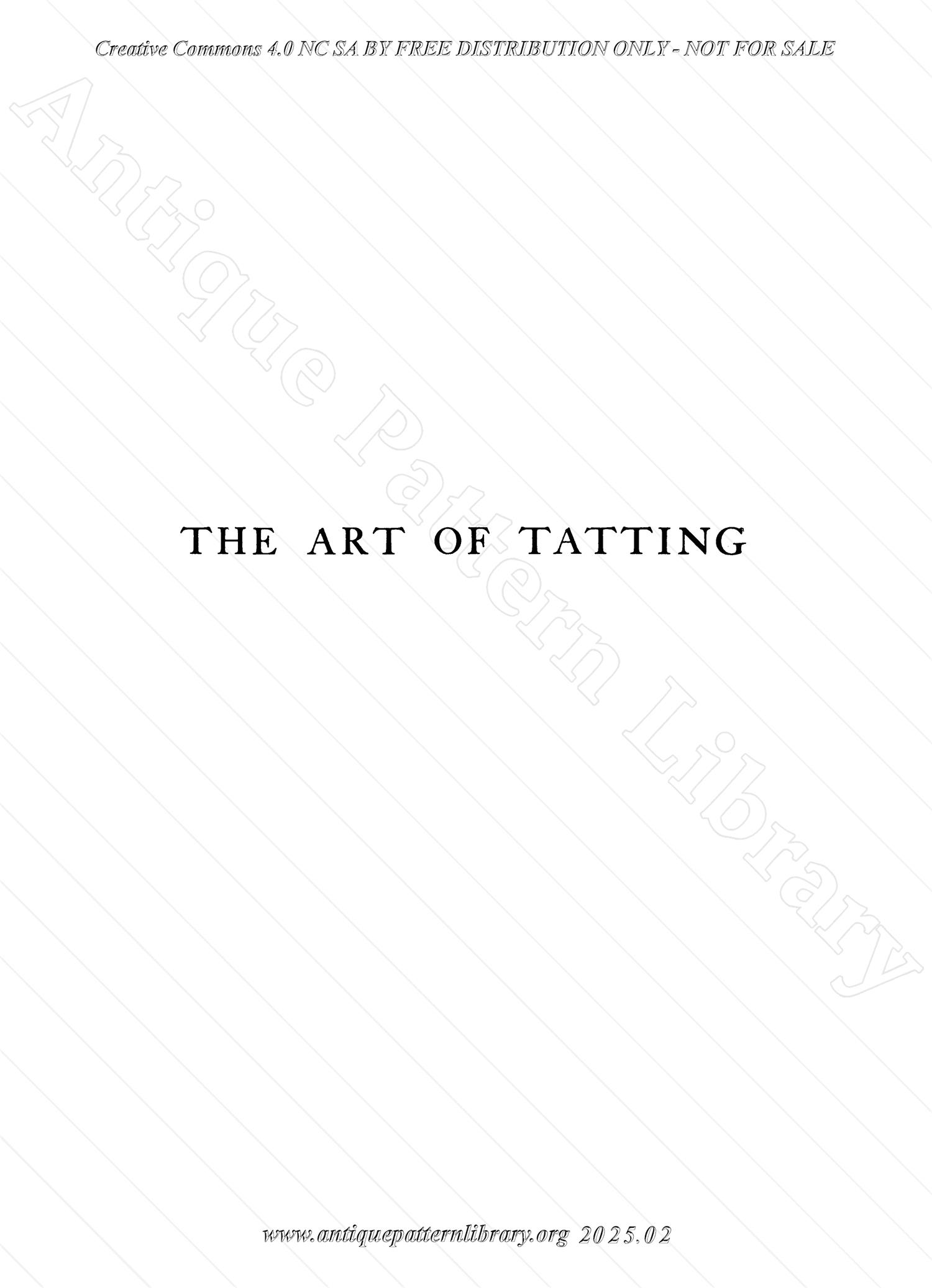 O-YS005 The Art of Tatting