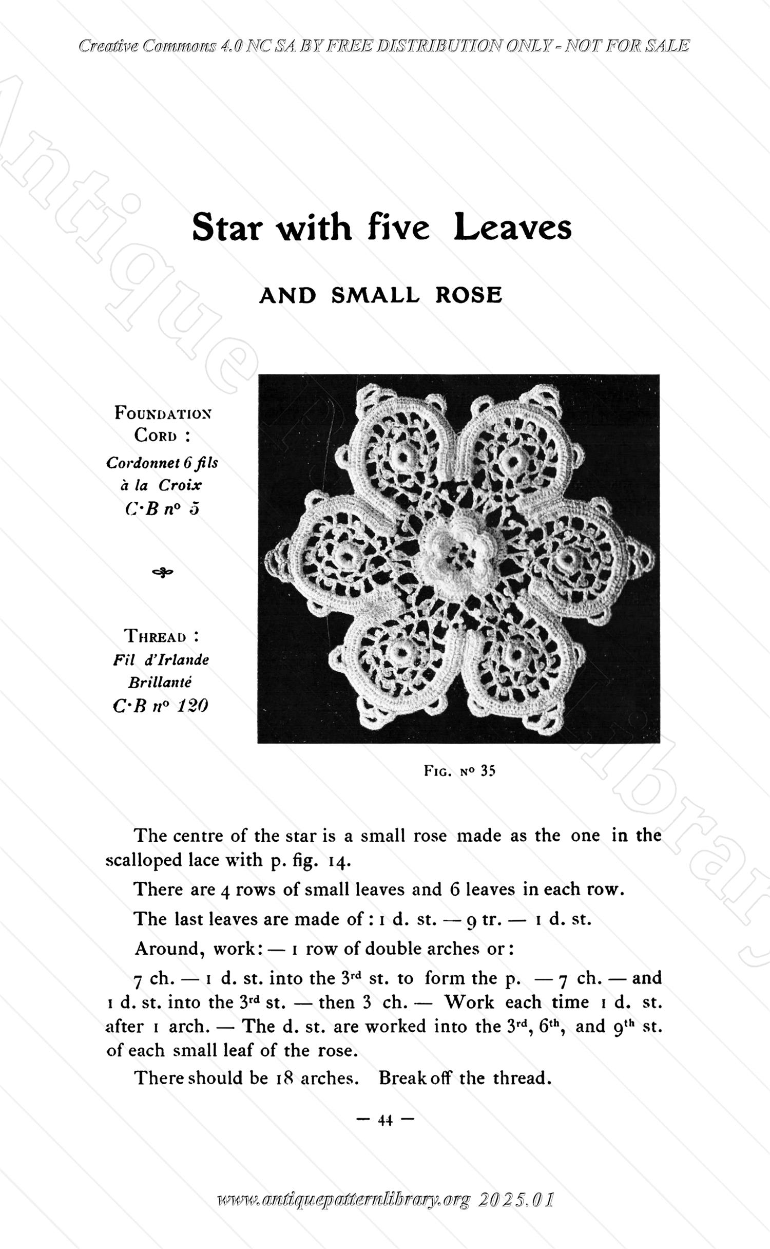 P-NK001 How to make Baby Irish Crochet Lace (2nd Album)