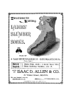 L-NK004 Isaac D. Allen & Co - Directions for Knitting Ladies' Slumber Socks 