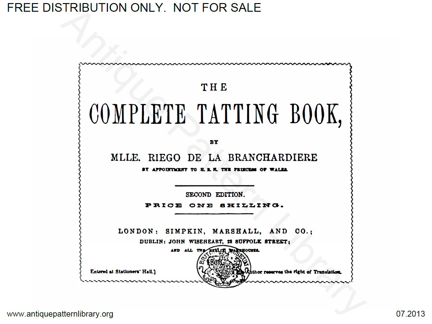 6-BD002 The Complete Tatting Book