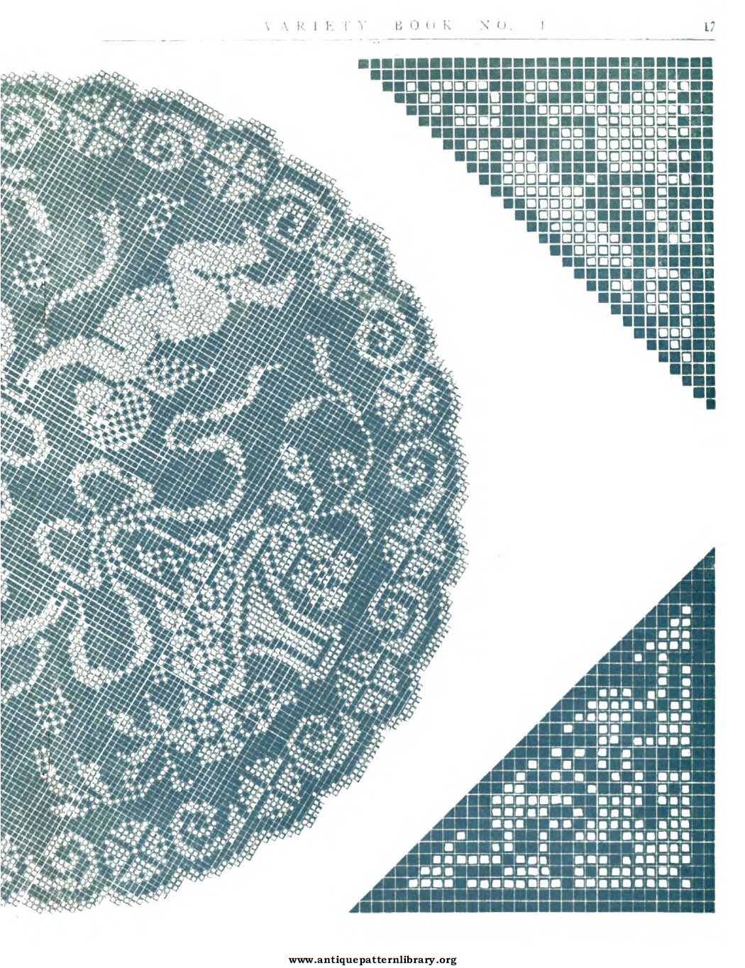 6-DA009 Variety Italian Cut Work and Filet Lace Book No. 1.