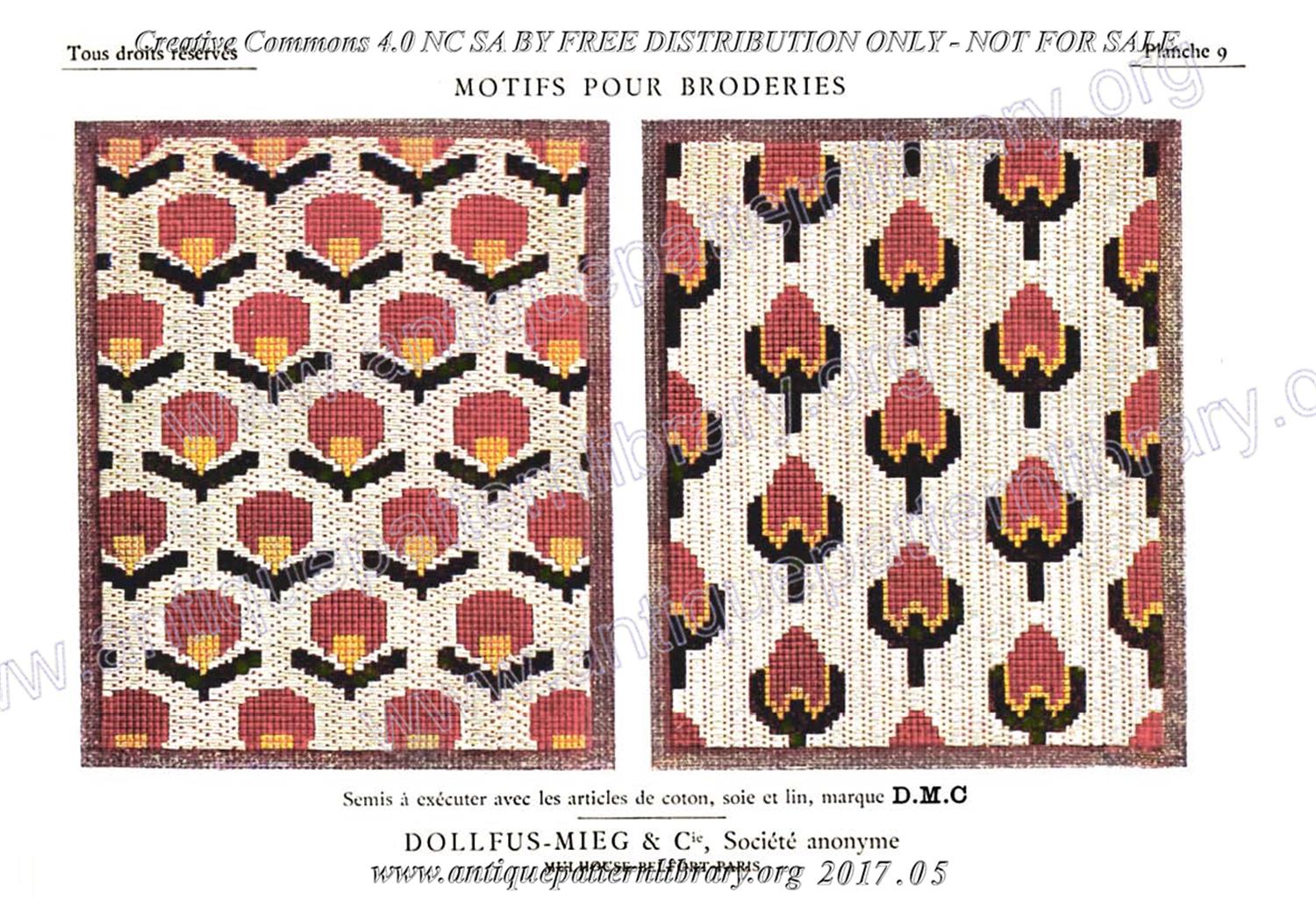 6-DA015 D.M.C. Motifs pour Broderies