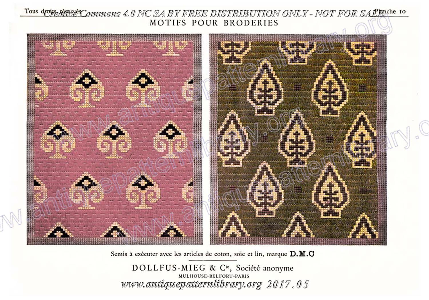 6-DA015 D.M.C. Motifs pour Broderies