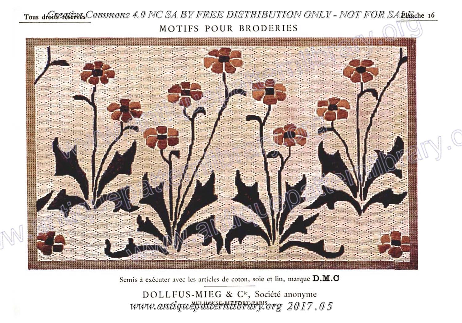 6-DA015 D.M.C. Motifs pour Broderies