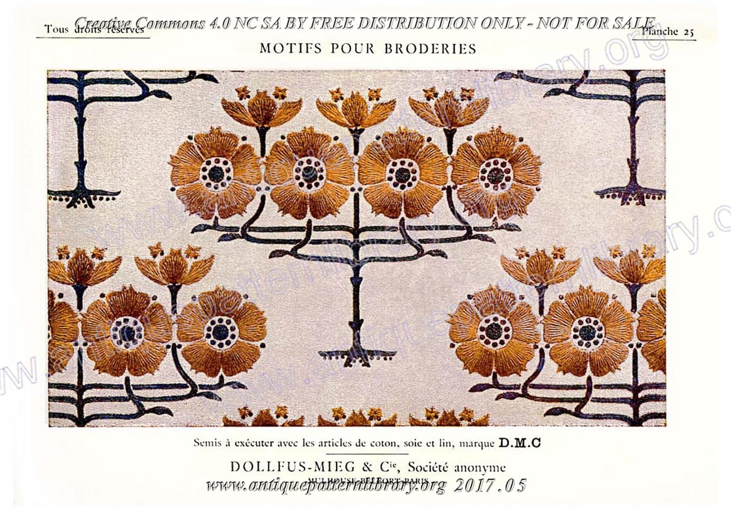 6-DA015 D.M.C. Motifs pour Broderies