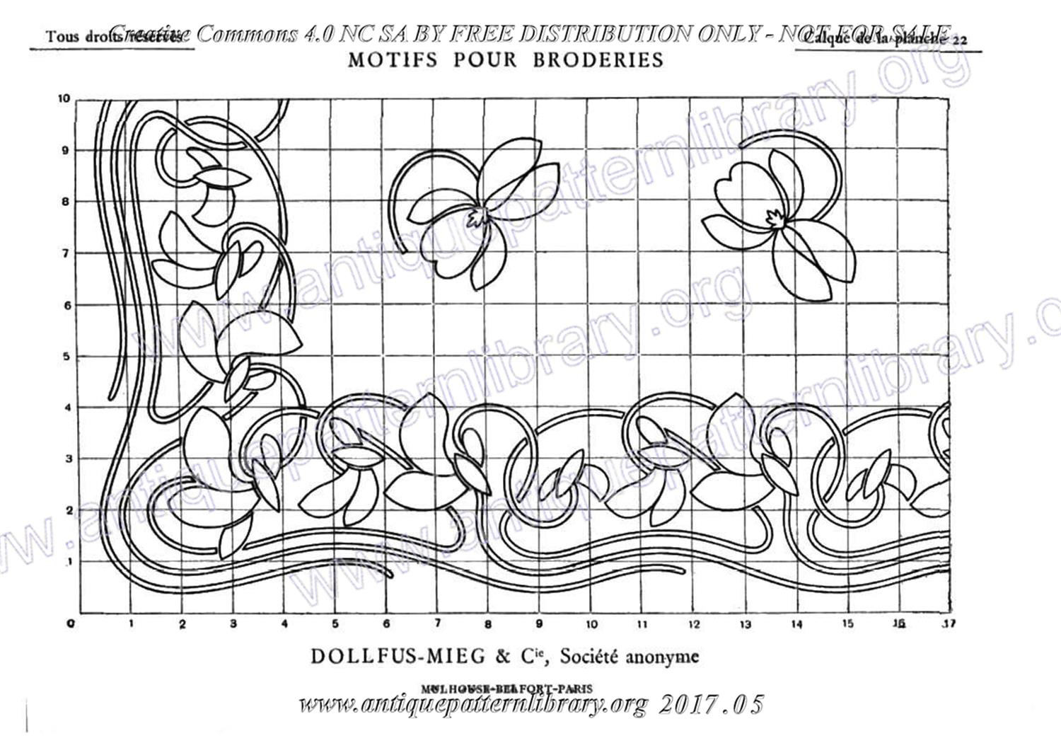 6-DA015 D.M.C. Motifs pour Broderies