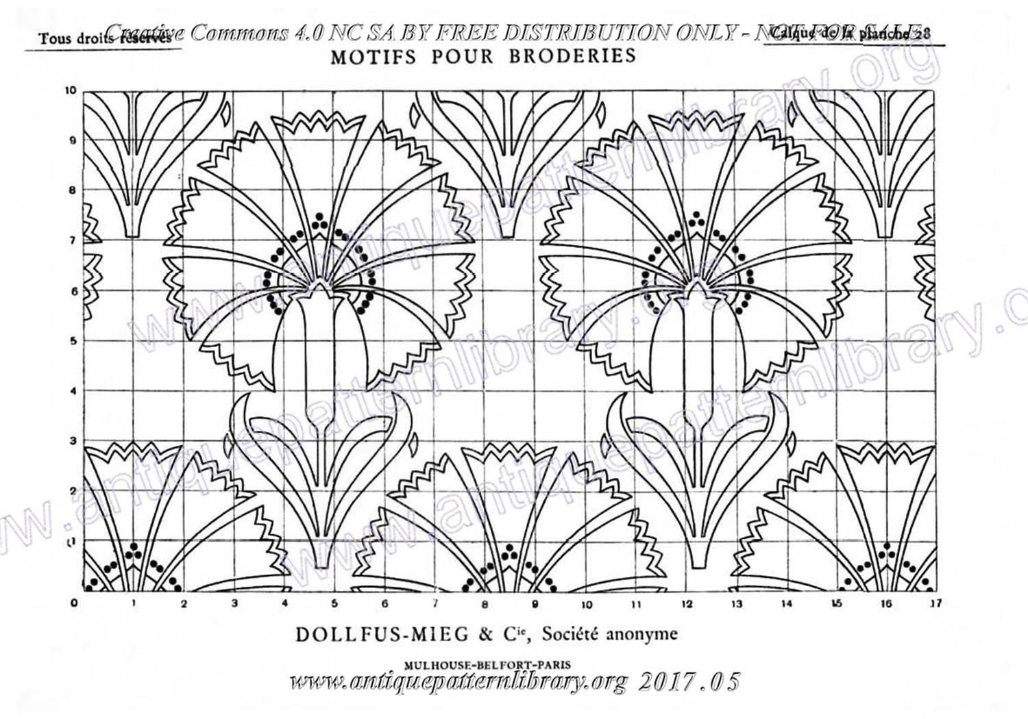 6-DA015 D.M.C. Motifs pour Broderies