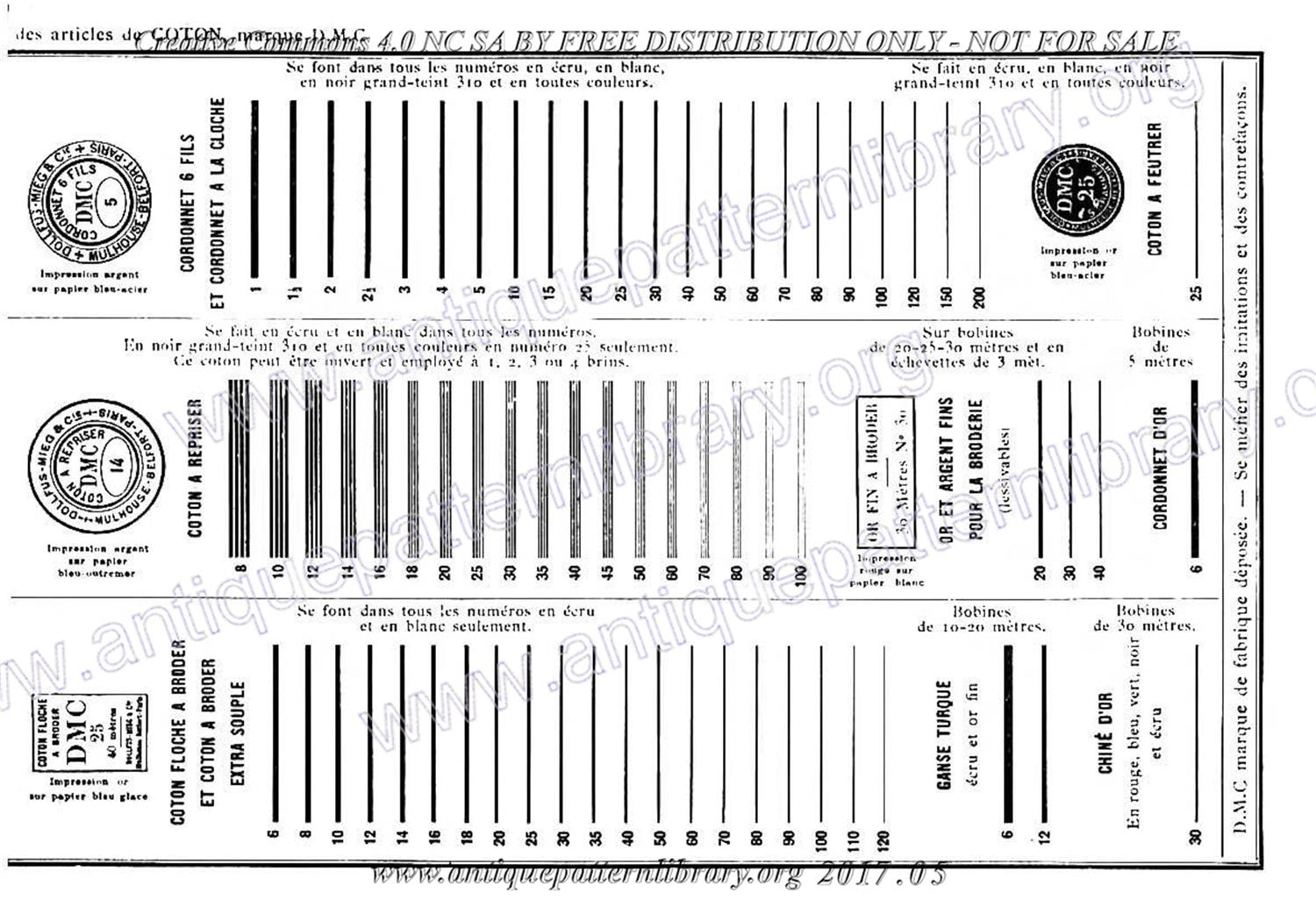 6-DA015 D.M.C. Motifs pour Broderies