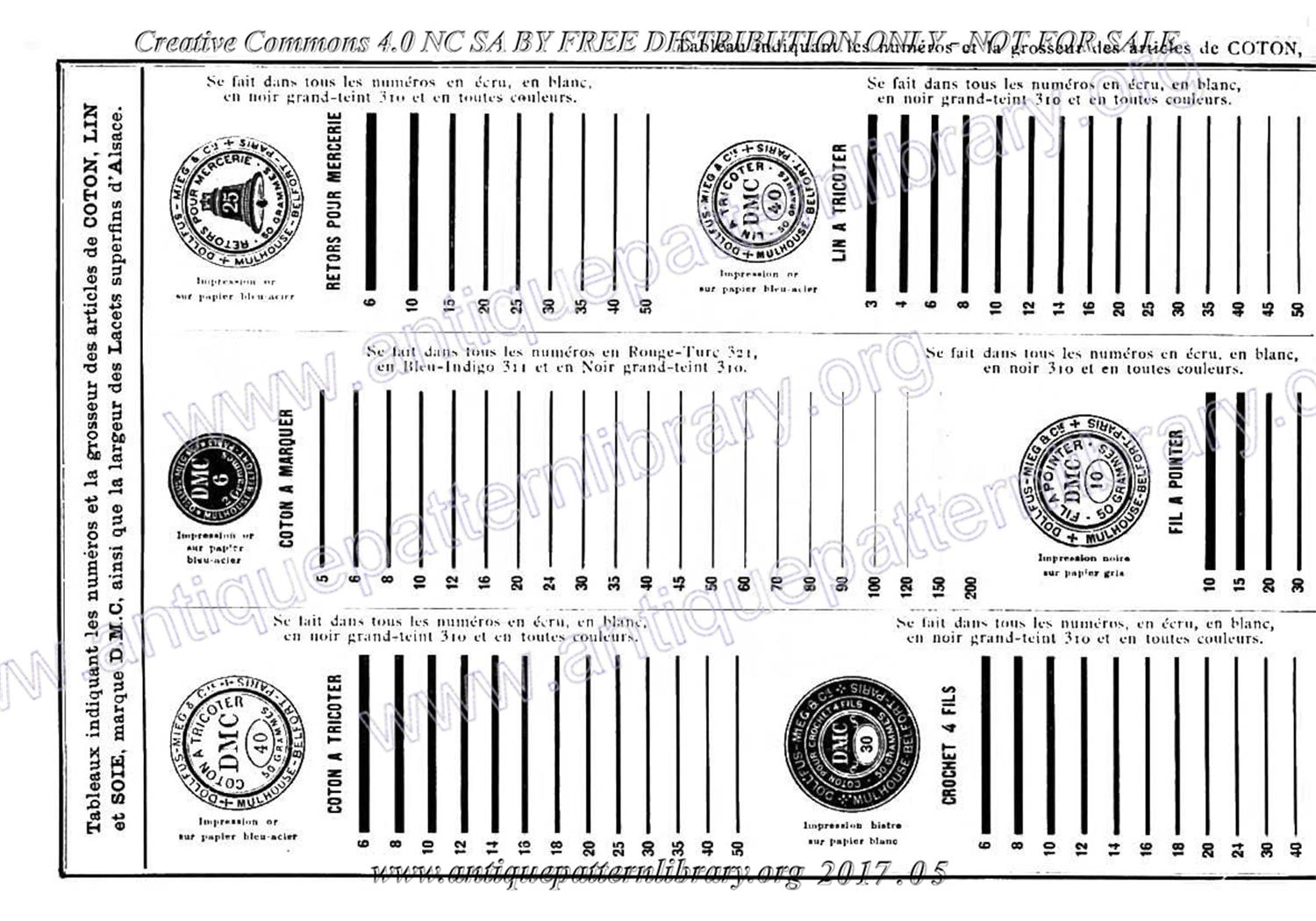 6-DA015 D.M.C. Motifs pour Broderies