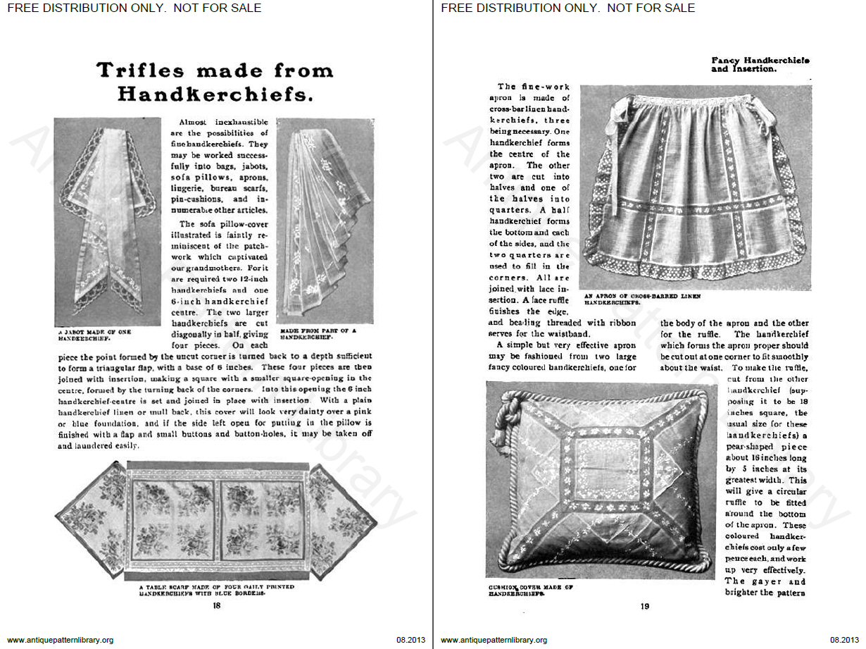  A Border for a Tea-cloth (end) - Trifles made from handkerchiefs