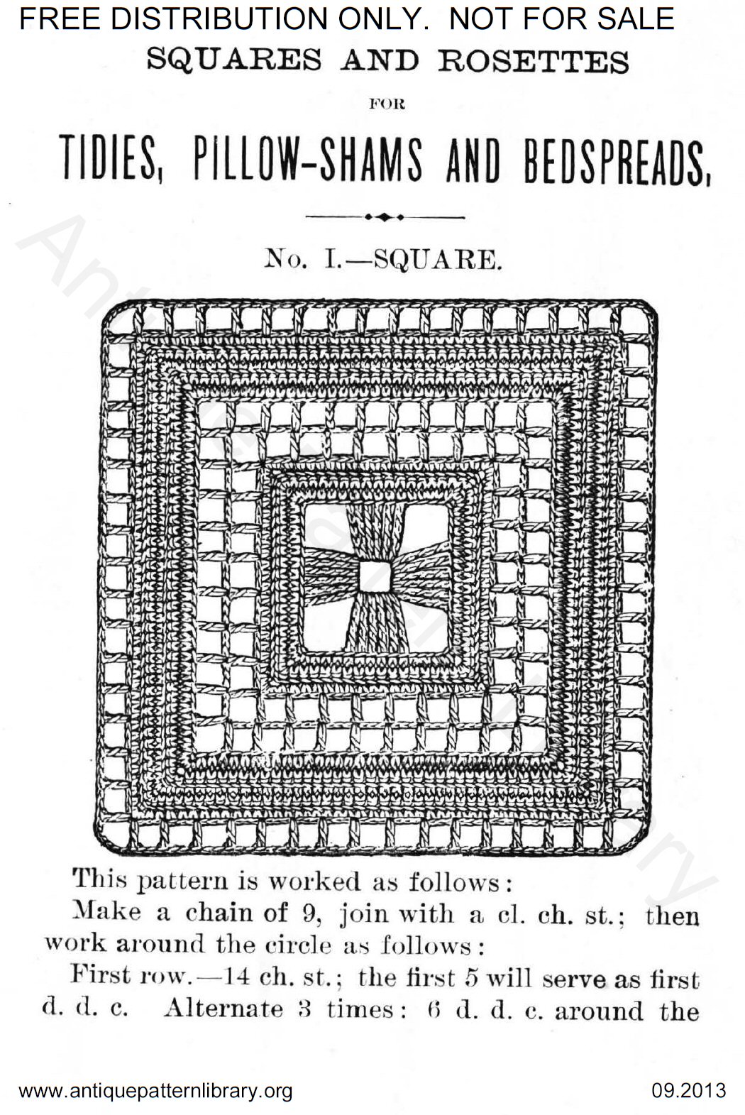 6-JA009 Miscellaneous Designs for Crochet Work, Illustrated