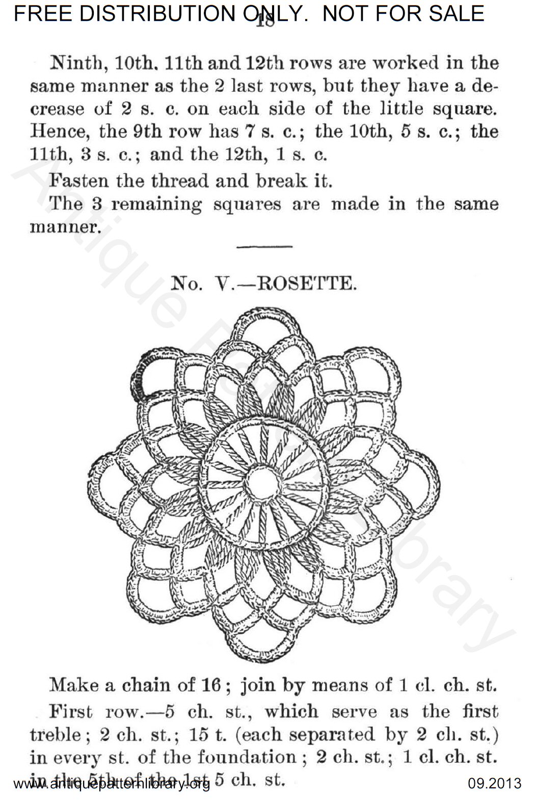 6-JA009 Miscellaneous Designs for Crochet Work, Illustrated