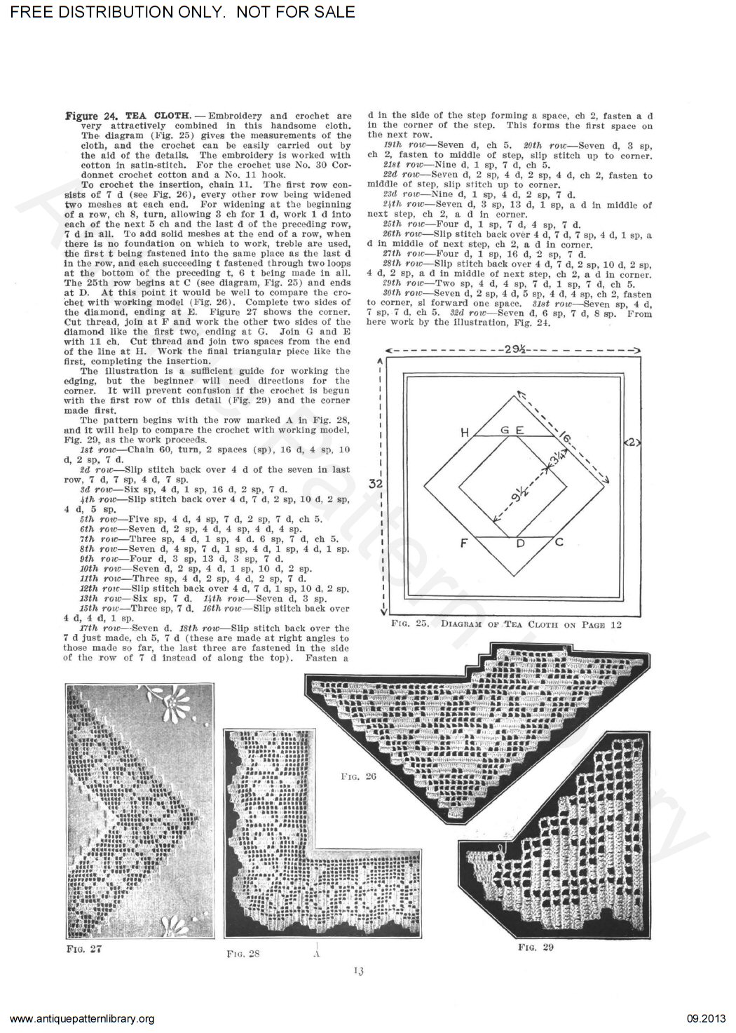 6-JA018 The Priscilla Filet Crochet Book No. 2