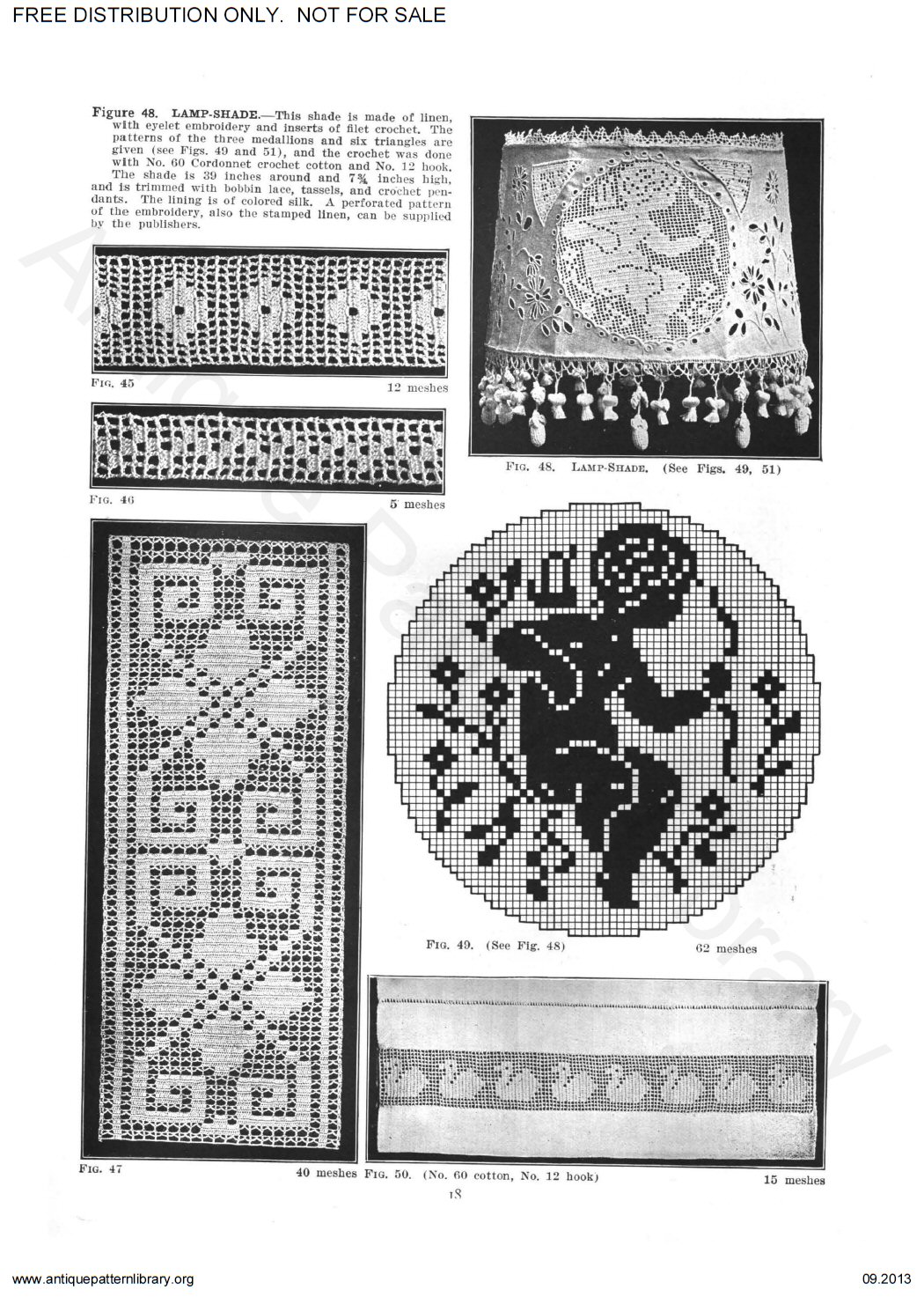 6-JA018 The Priscilla Filet Crochet Book No. 2