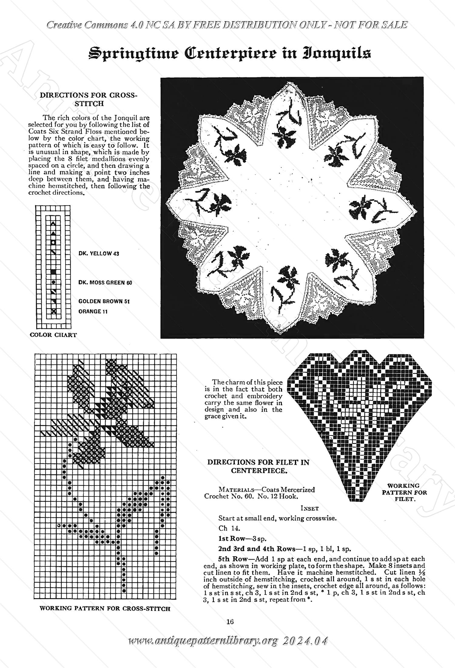 6-TA001 Crochet, Cross Stitch and Tatting