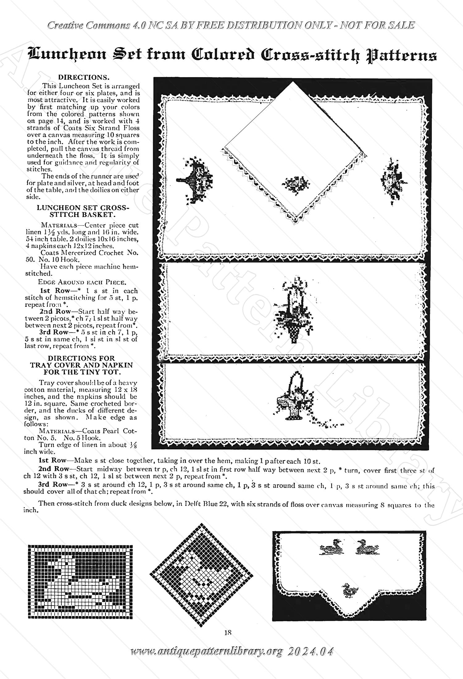 6-TA001 Crochet, Cross Stitch and Tatting