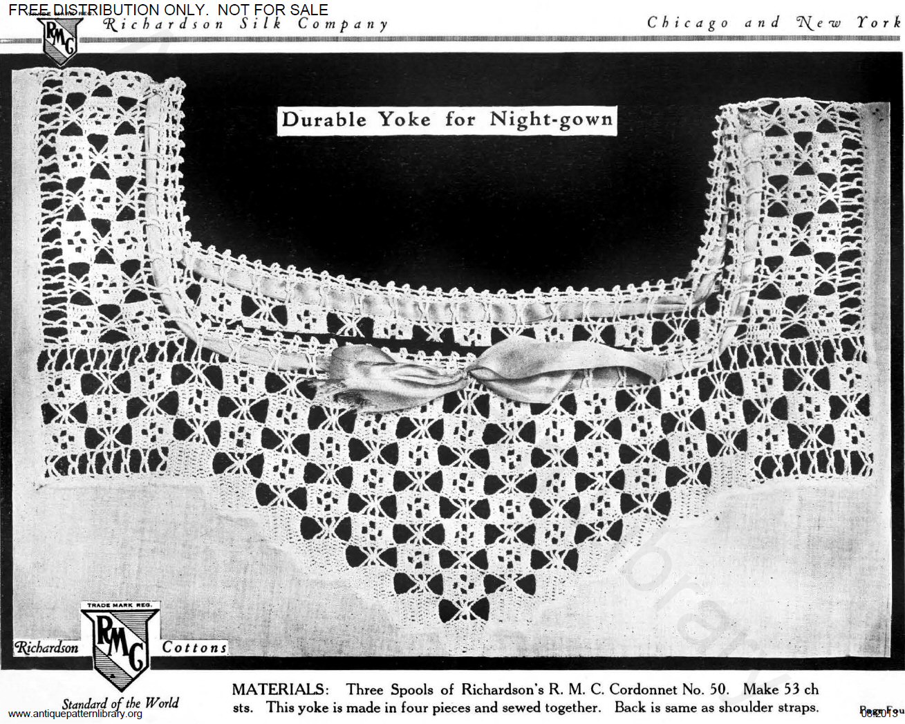 6-TA002 Richardson's Crochet Yokes