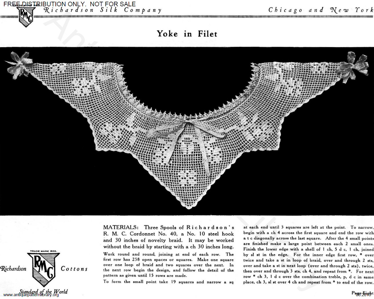 6-TA002 Richardson's Crochet Yokes