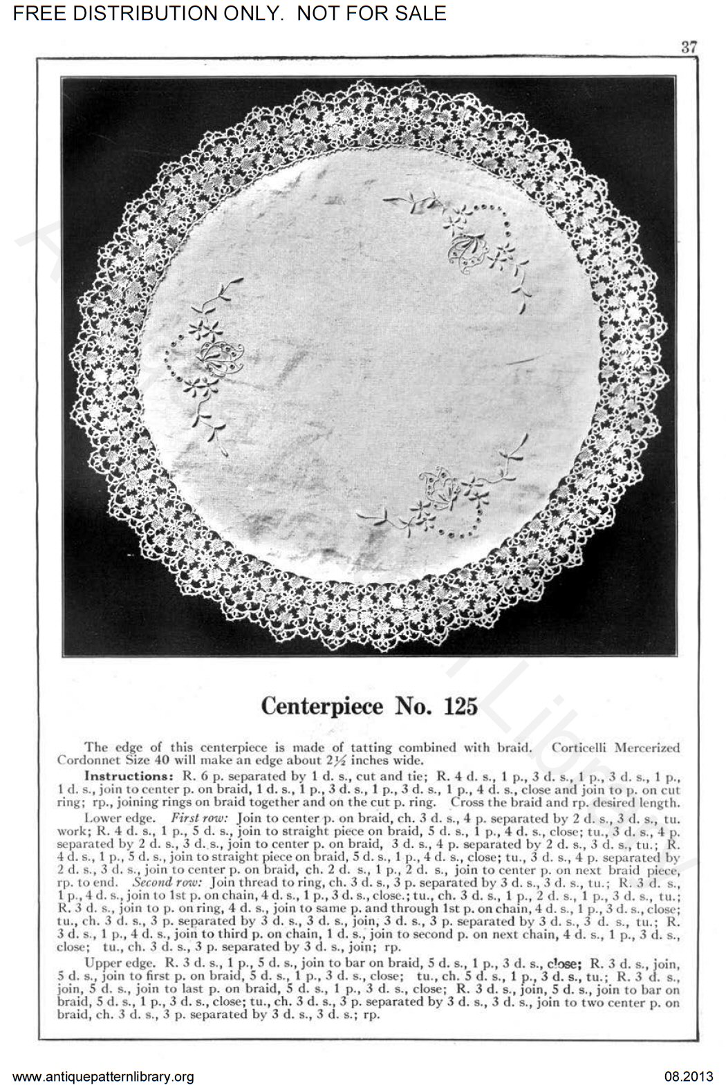 6-TA007 Corticelli Lessons in Tatting