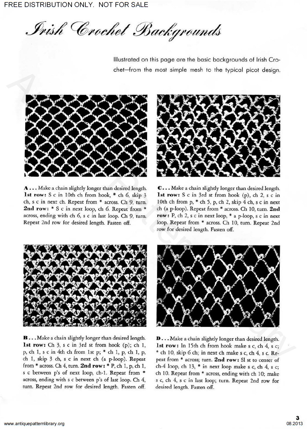 6-TA008 Irish Crochet Lace Book No. 132