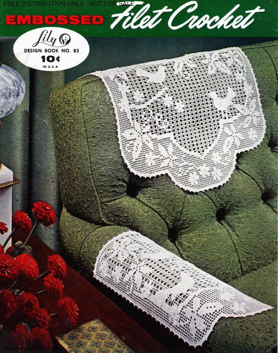 6-TA013 Lily 82 Embossed Crochet