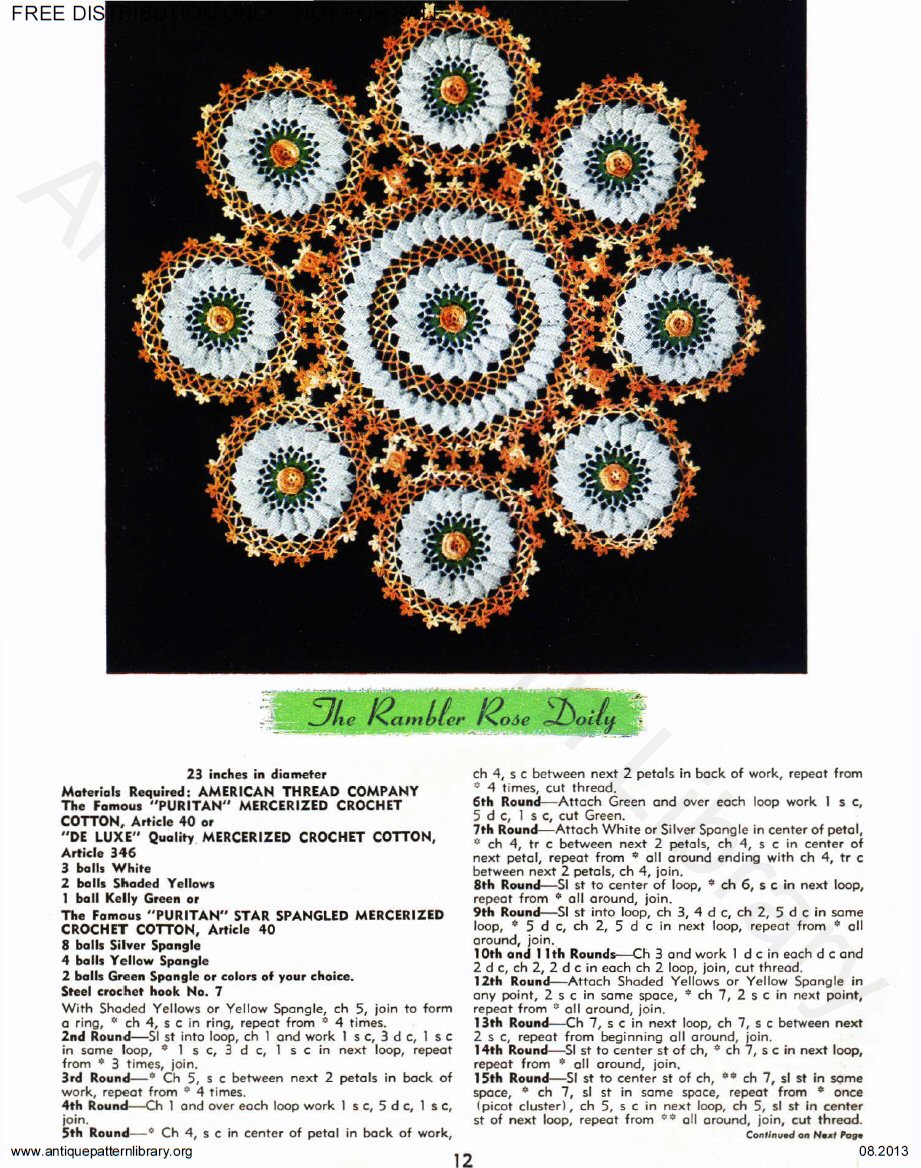 6-TA017 Star Book 121 Crochet Suggestions for Fairs and Bazaars