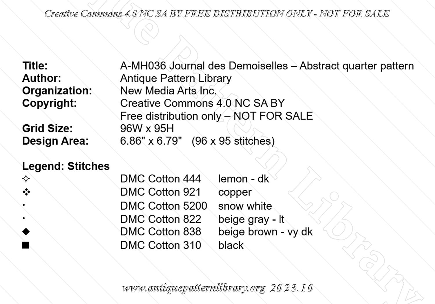 A-MH036 Abstract quarter pattern