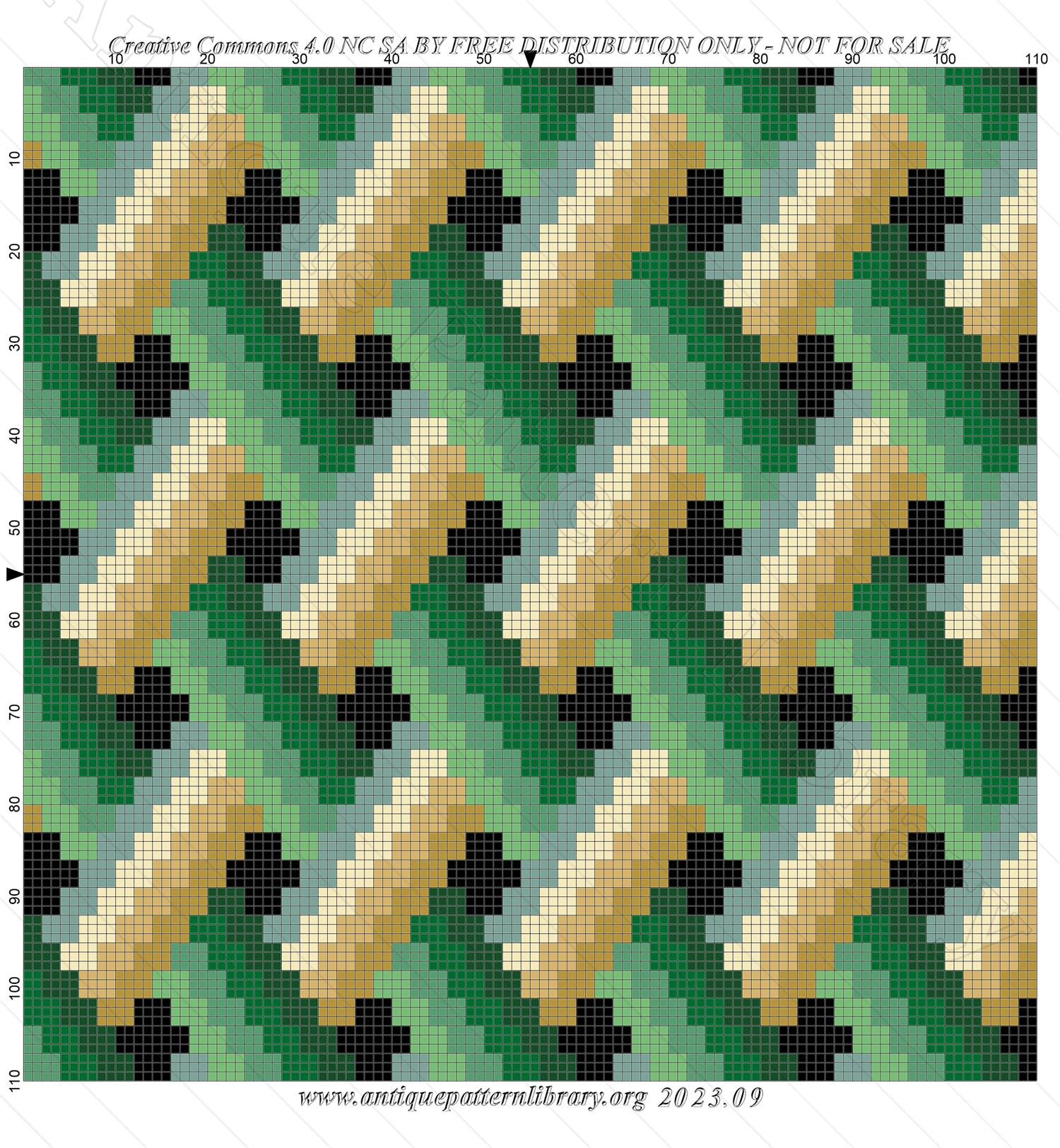 A-MH159 Simple plaited pattern