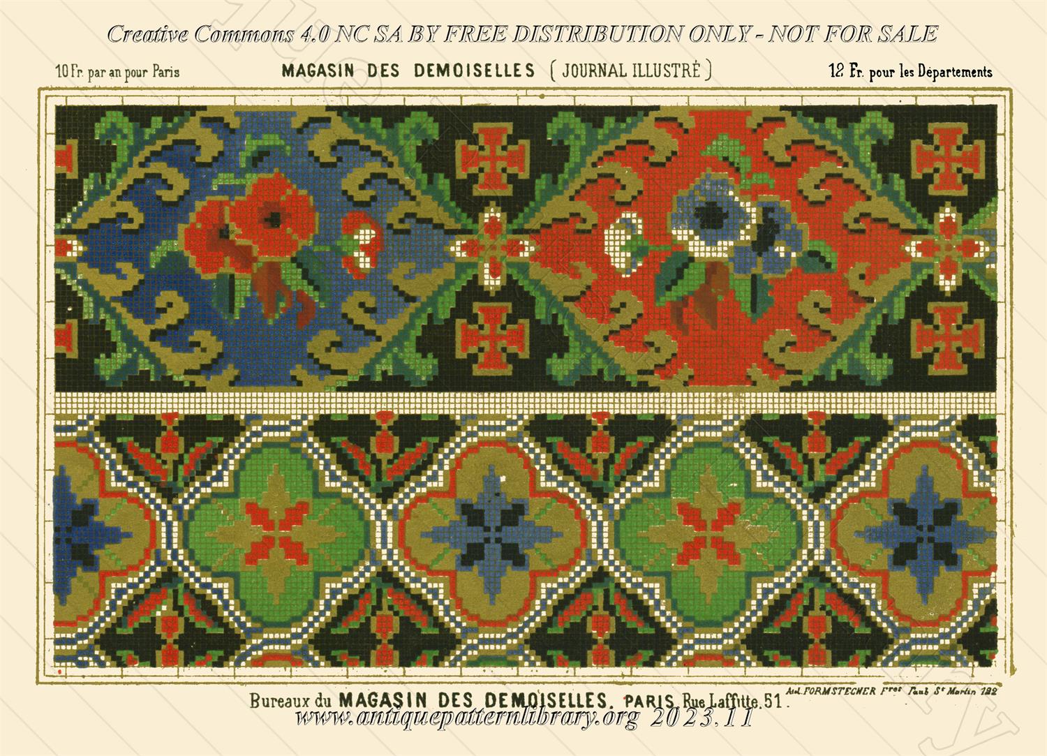 A-MH164 Border and repeating pattern