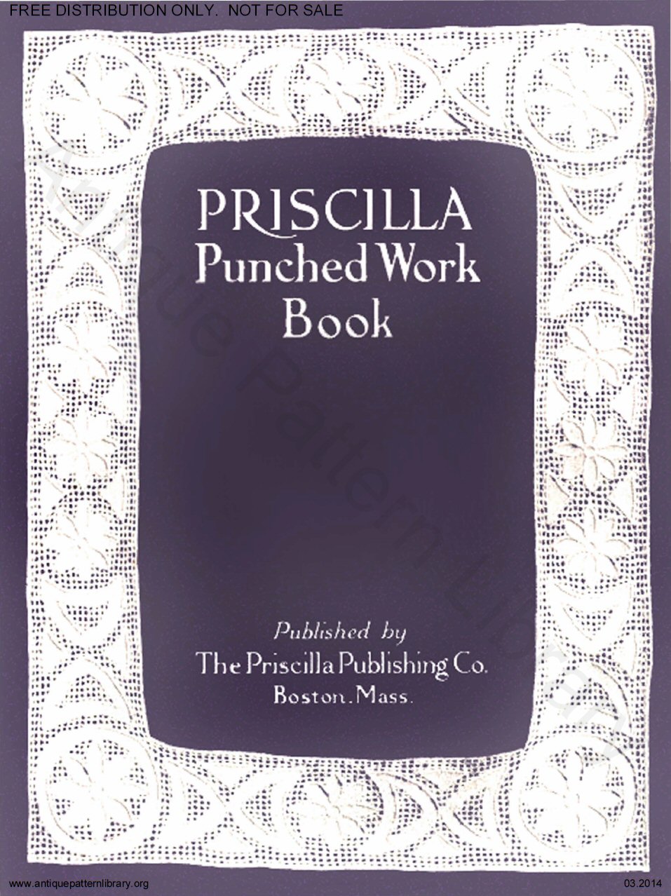 B-JA043 Priscilla Punched Work Book,