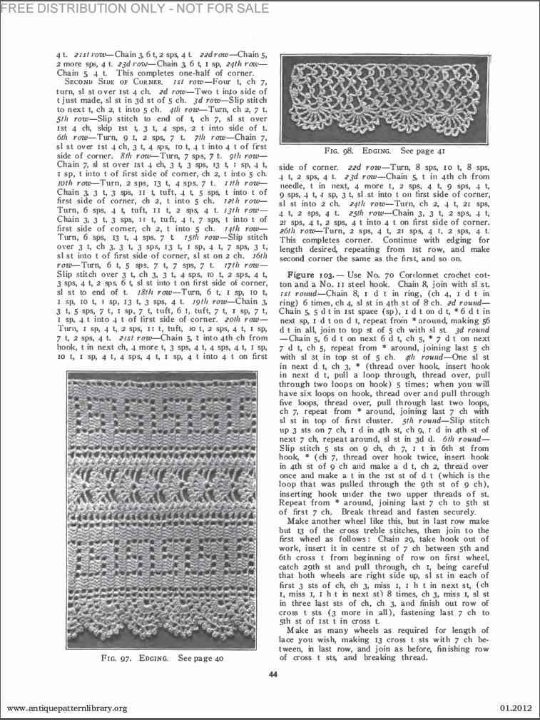 Priscilla Crochet Book Edges and Insertions