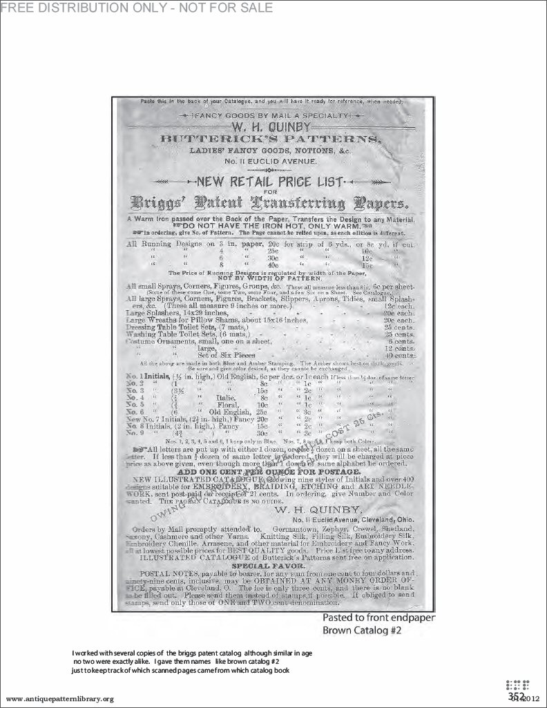 B-LP001 Briggs & Co.s Patent Transferring Papers