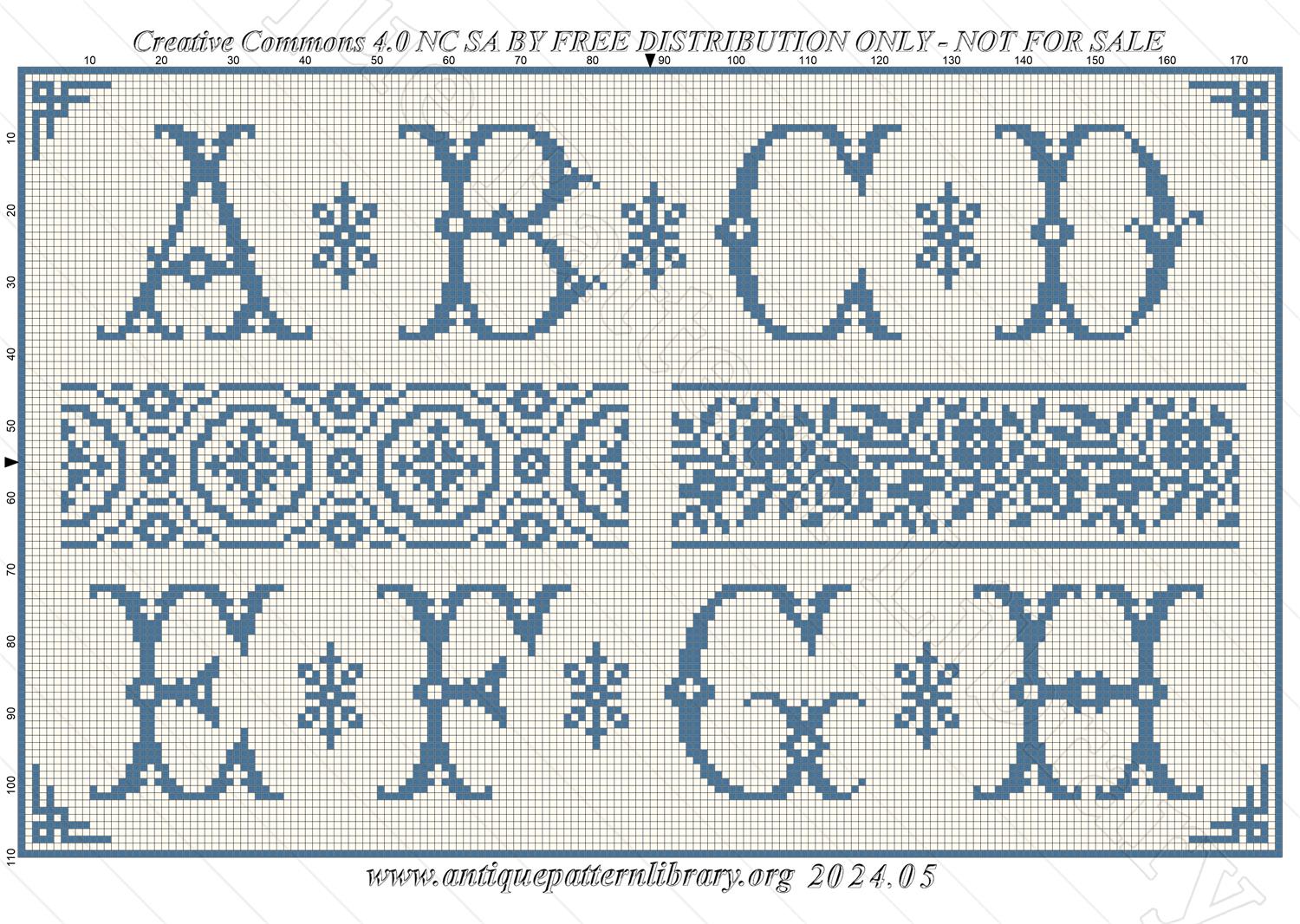 B-SW054 Alphabets de Broderie No. 263