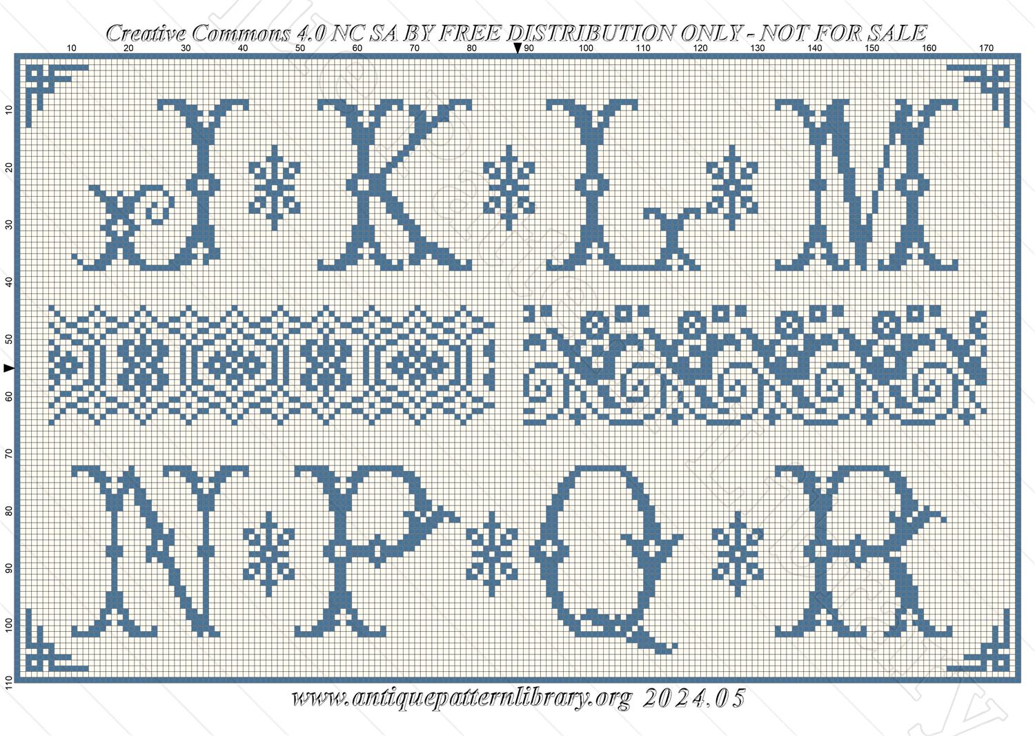 B-SW054 Alphabets de Broderie No. 263