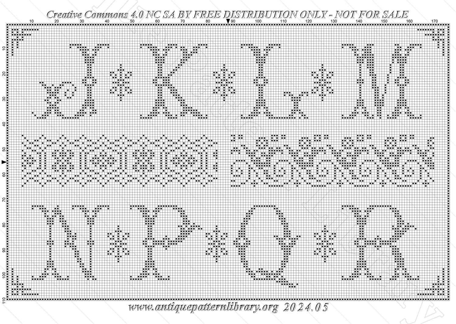 B-SW054 Alphabets de Broderie No. 263