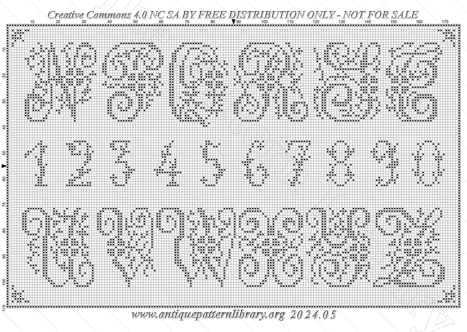 B-SW054 Alphabets de Broderie No. 263