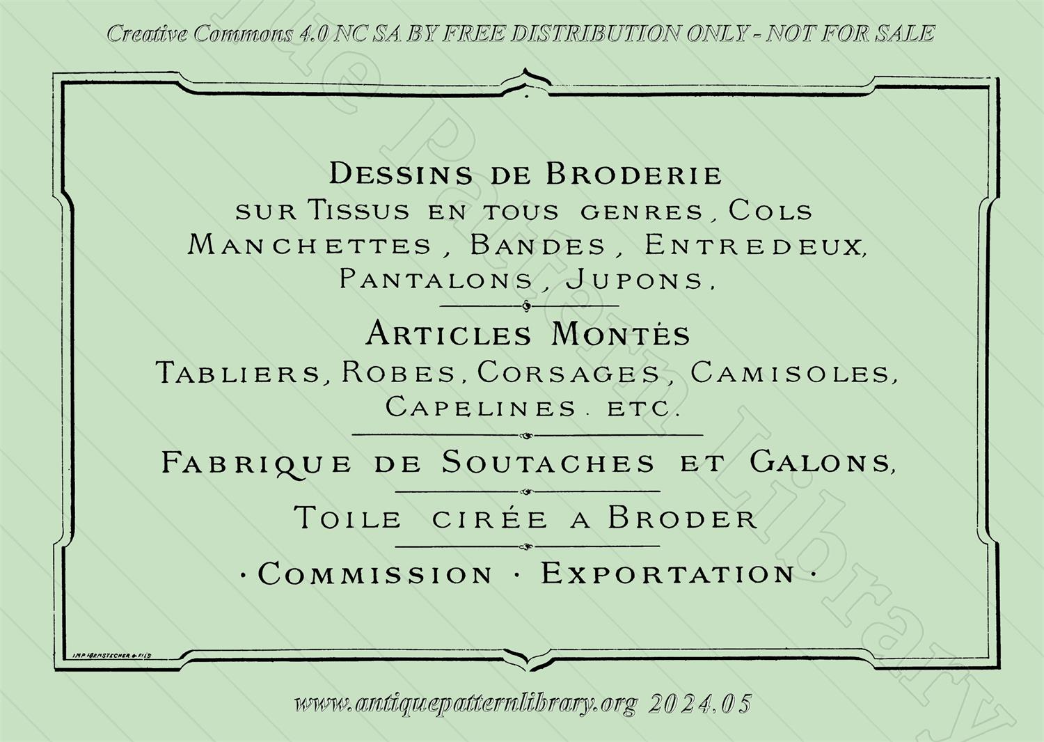 B-SW054 Alphabets de Broderie No. 263